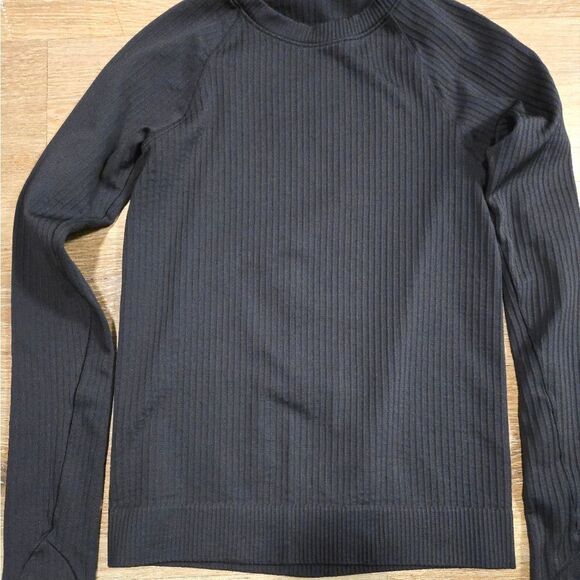 Lululemon Black Fitted Long Sleeve Hoodie - Picture 2 of 7
